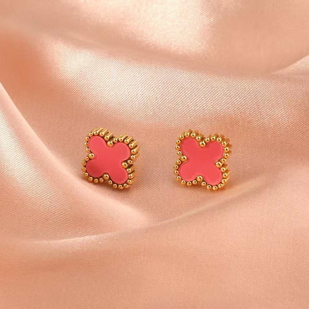 Pendientes de Trébol de Virginia - Chapados en Oro