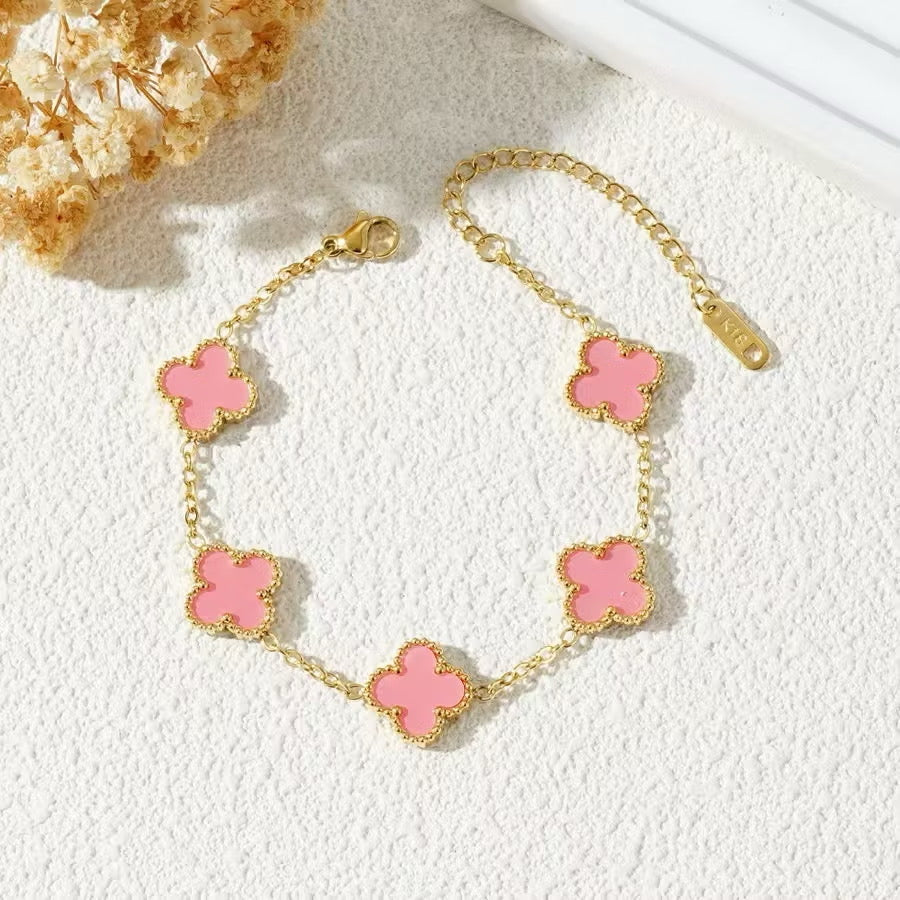 Pulsera de Trébol de Virginia - Chapada en Oro